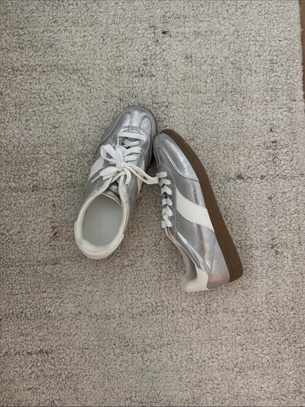 Target Silver and White Women’s Sneakers